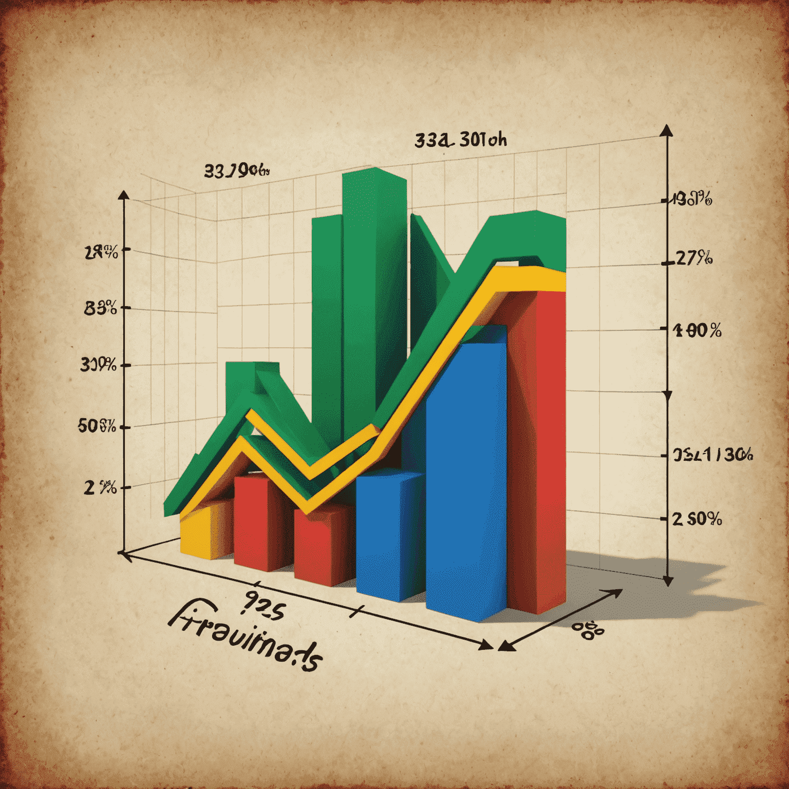 A graph showing positive business growth trends in South Africa